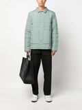 Rains Liner press-stud quilted shirt jacket