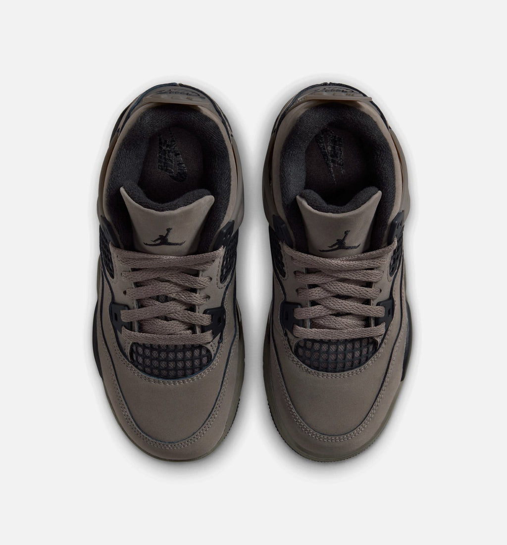 Air Jordan 4 Retro Cave Stone & Black Preschool Lifestyle Shoe - Cave Stone/Black/Moon Particle
