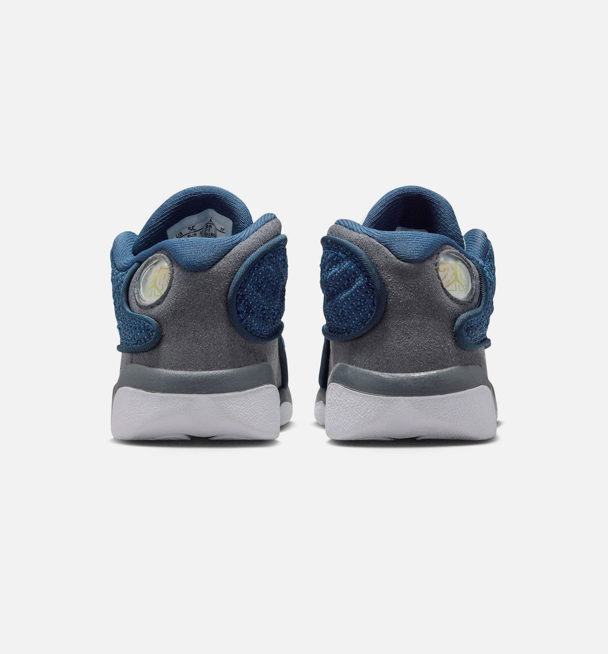 Air Jordan 13 Retro Navy and Flint Grey Infant/Toddler Lifestyle Shoe - Navy/University Blue/Flint Grey/White