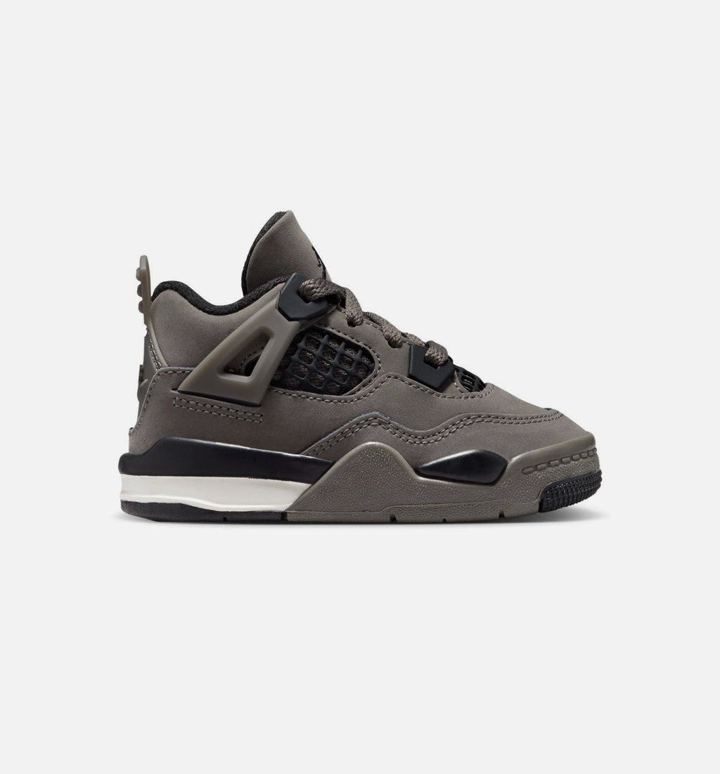 Air Jordan 4 Retro Cave Stone & Black Infant/Toddler Lifestyle Shoe - Cave Stone/Black/Moon Particle