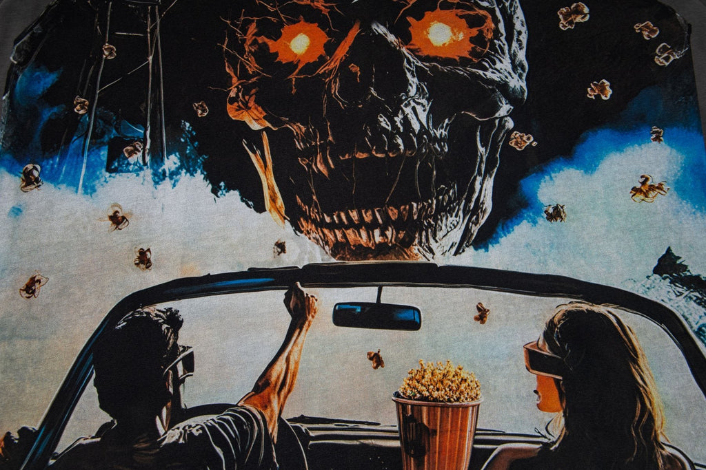 Godspeed Skull & Car Graphic Short-Sleeve T-Shirt