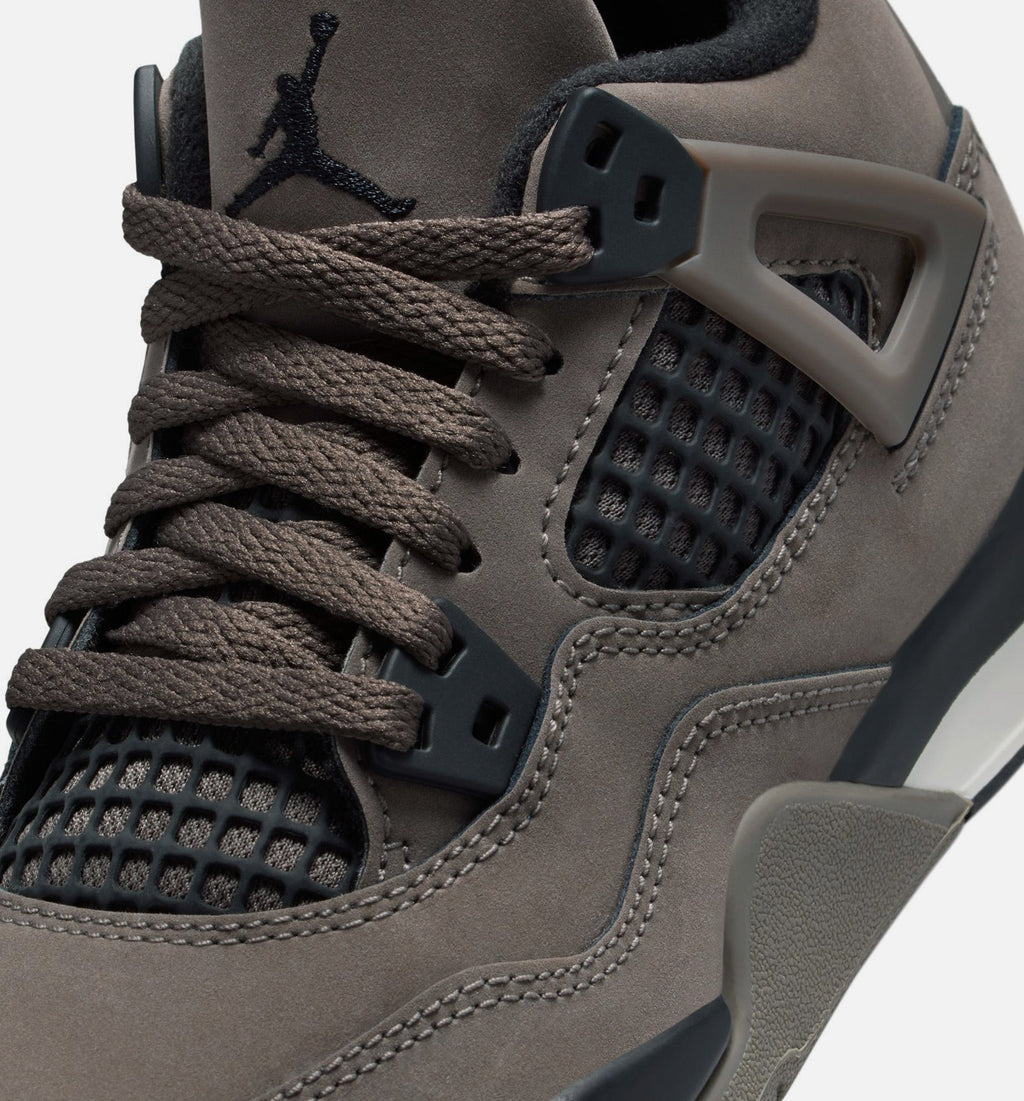 Air Jordan 4 Retro Cave Stone & Black Preschool Lifestyle Shoe - Cave Stone/Black/Moon Particle